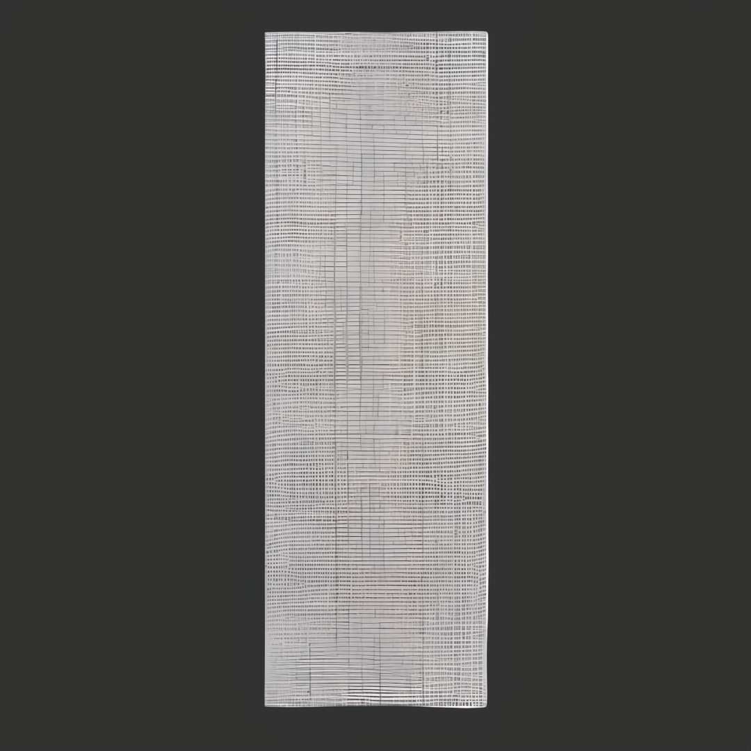 Surya Hope area rug, hand-loomed from recycled PET yarn, featuring a flatwoven white, gray, and light slate design.
