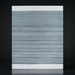 Surya Abby ABB-2302 hand-woven area rug with subtle gray and white horizontal stripes, made from recycled PET yarn.