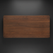 Surya Anello rectangular coffee table top with a rich brown wood veneer finish.