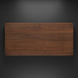 Surya Anello rectangular coffee table top with a rich brown wood veneer finish.