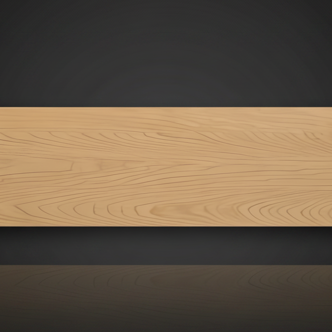 Surya Anello Console Table with a light brown oak veneer top, 48"W x 14"D.