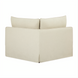 Surya Elenora taupe polyester modular chair with a structured skirted base and two back cushions.