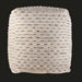 Surya Lanier NIPF-003 pouf, a woven cube with natural wool and polybead fill, featuring a textured, handcrafted design.