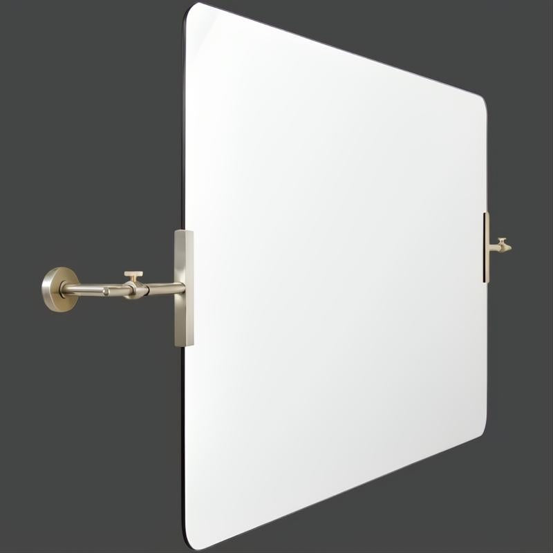 Surya Anastasya AAY-003 modern rectangular wall art with a sleek brass frame.