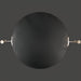 Surya Anastasya AAY-002 round black framed wall art with gold-toned metal accents.