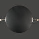 Surya Anastasya AAY-002 round black framed wall art with gold-toned metal accents.
