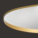 Close-up of Surya Aamnah AMH-001 rectangular wall mirror with a sleek gold iron frame.