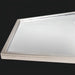 Surya Adams elongated wall mirror with a gilded metallic silver iron frame and beveled glass.