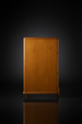 Grande Collection brown stained poplar dresser with minimalist modern design.