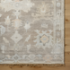 Surya Antalya AAT-2301 wool area rug with transitional design in muted brown, cream, and peach tones.