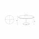 Surya Anatalia round dining table with brown acacia top and black iron base, 55"W x 30"H.
