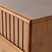 Madri dresser, a minimalist modern brown wood dresser with fluted drawer fronts.