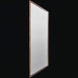 Surya Alchemist rectangular wall mirror with a hammered gold iron frame and beveled glass.