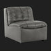 Surya Oryan RYAN-005 black 100% leather modular sofa with tufted back and seat cushions.