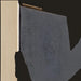 Close-up of Surya Aasmaa AAM-003 wall art, showing textured black abstract design with a matte brown frame.