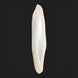 Surya Aerin AERI-001 50" H x 48" W white lacquered concrete accent mirror with a specialty shape.