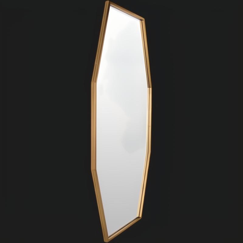 Surya Adams ADA-3001 wall mirror with an antiqued gold iron frame and beveled glass.
