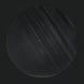 Round black marble end table top with natural veining.