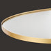 Close-up of Surya Aamnah AMH-001 wall mirror with a sleek, powder-coated gold iron frame.