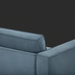 Contemporary Surya Aira sofa with navy polyester upholstery and clean lines.
