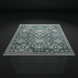 Surya Almeria low pile area rug in Dusty Sage, Medium Green, Medium Gray, Black, and Cream tones.