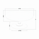 Surya Adour round coffee table with 40" diameter brown wood top and oak base, showing dimensions.