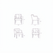 Surya Monay Dining Chair dimensions: front, side, and angled views with measurements.