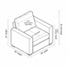 Line drawing of the Surya Glendon Swivel Chair, showing its 28"H x 30"W x 28"D dimensions.