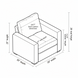 Line drawing of the Surya Glendon Swivel Chair, showing its 28"H x 30"W x 28"D dimensions.