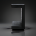 Surya Coburn black brushed mango wood console table with minimalist modern design and plinth base.
