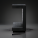 Surya Coburn black brushed mango wood console table with minimalist modern design and plinth base.