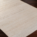 Surya Abby ABB-2301 hand-woven area rug in a neutral, light beige, low-pile texture on dark wood floor.