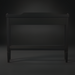 Black Surya Doheny console table with gallery top, soft-close drawer, and shallow tray shelf.
