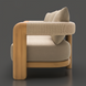 Surya Palma Sofa: Outdoor sofa with natural teak wood frame, PE rope-wrapped arms, and beige Sunbrella cushions.