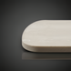 Cream powder-coated aluminum tabletop with rounded edges, suitable for the Surya Winder Coffee Table.