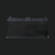 Surya Ronan black mango wood cabinet with modern ribbed top design and soft-close doors.