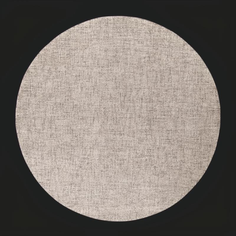 Round Surya Aiden wool rug in Gray and Ivory, featuring a hand-tufted, medium-pile texture.