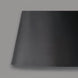 Close-up of the Astro Accent Floor Lamp's sleek black polyester shade, showcasing its modern, sculptural design.