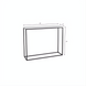 Surya Aryaa Console Table with white natural marble top and black powder-coated iron base, 34"W x 10"D x 29"H.