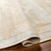 Hand-knotted Surya Anadolu AAU-2307 wool and viscose area rug with traditional gold and cream pattern.
