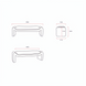 Line drawings of the Surya Cascadia Bench, showing its 60"W x 18"D x 18"H dimensions.