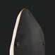 Back view of the Surya AERI-001 accent mirror, showing its specialty shape, white lacquered concrete frame, and hanging hardware.