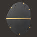 Back of a Surya Aamnah AMH-001 wall mirror, showing gold-toned iron frame and mounting hardware.