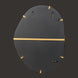 Back of a Surya Aamnah AMH-001 wall mirror, showing gold-toned iron frame and mounting hardware.