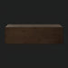 Surya Molander Sideboard: Brown stained oak veneer top with metallic brass steel, Scandinavian modern style.