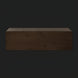 Surya Molander Sideboard: Brown stained oak veneer top with metallic brass steel, Scandinavian modern style.