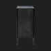 Surya Ronan RNO-002 black mango wood cabinet, 32"H x 37"W x 16"D, with modern storage design.
