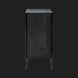 Surya Ronan RNO-002 black mango wood cabinet, 32"H x 37"W x 16"D, with modern storage design.