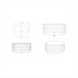 Technical drawing of the Surya Nems Coffee Table, showing top, front, side, and isometric views with dimensions.