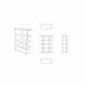 Technical drawing of the Surya Pearson Bookcase with dimensions.